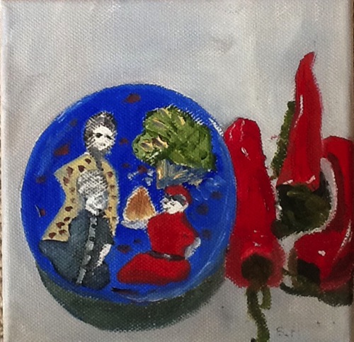 CHINESE PLATE
Oil on Canvas
15x15cm
$35 CHINESE PLATE
Oil on Canvas
15x15cm
$35